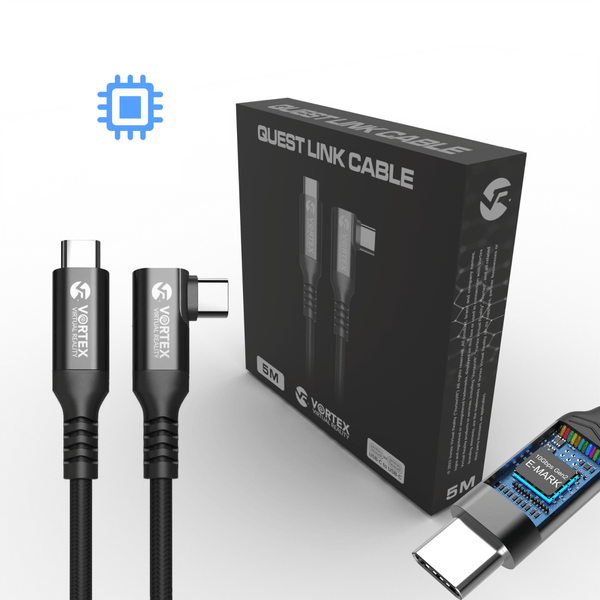 5m 10 GBPS PD100W (Fast charging) USB-C kabel voor META QUEST LINK / O