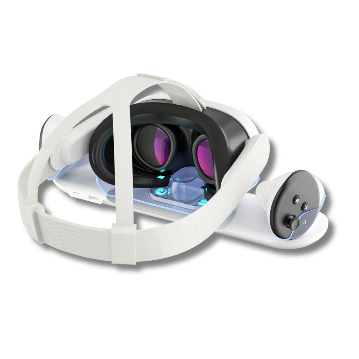Oculus Quest 2 Oplaadstation - Geschikt Voor De Quest 2 En Touch Controllers Meta Quest 2 Link Kabel Quest 2 Accessoires Ondersteunt Led Indicator Wit Oculus Quest 2 Oplaadstation - Geschikt Voor De Quest 2 En Touch Controllers Meta Quest 2 Link Kabel Quest 2 Accessoires Ondersteunt Led Indicator Wit